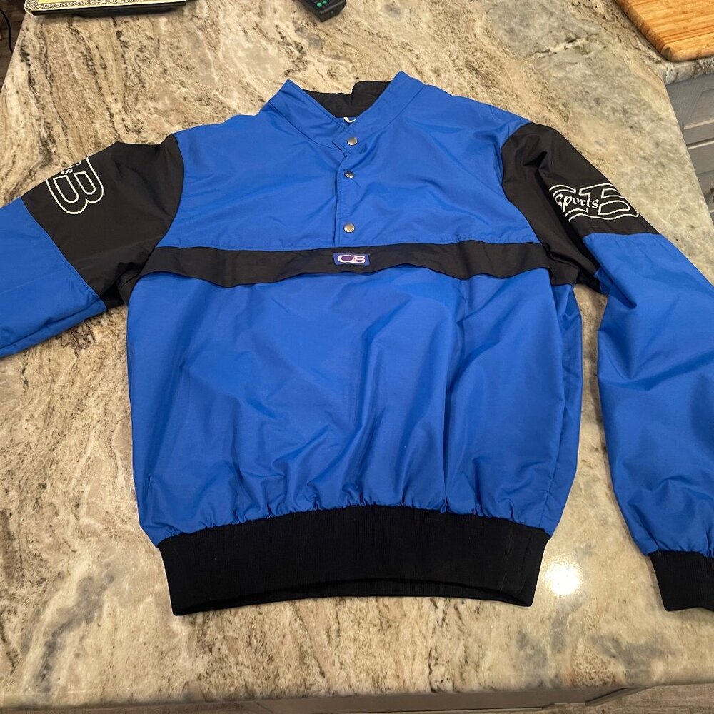 VINTAGE 1985 CB Sports Pull Over Light Jacket Size LARGE - Anorak WOW